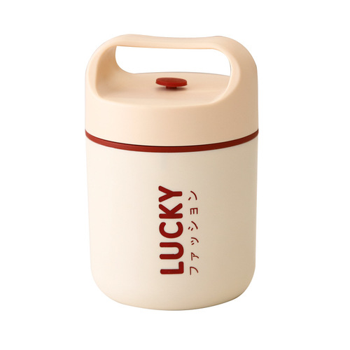Wholesale portable oatmeal cup with lid, sealed milk cup, soy milk cup, soup can 304 stainless steel breakfast cup soup cup