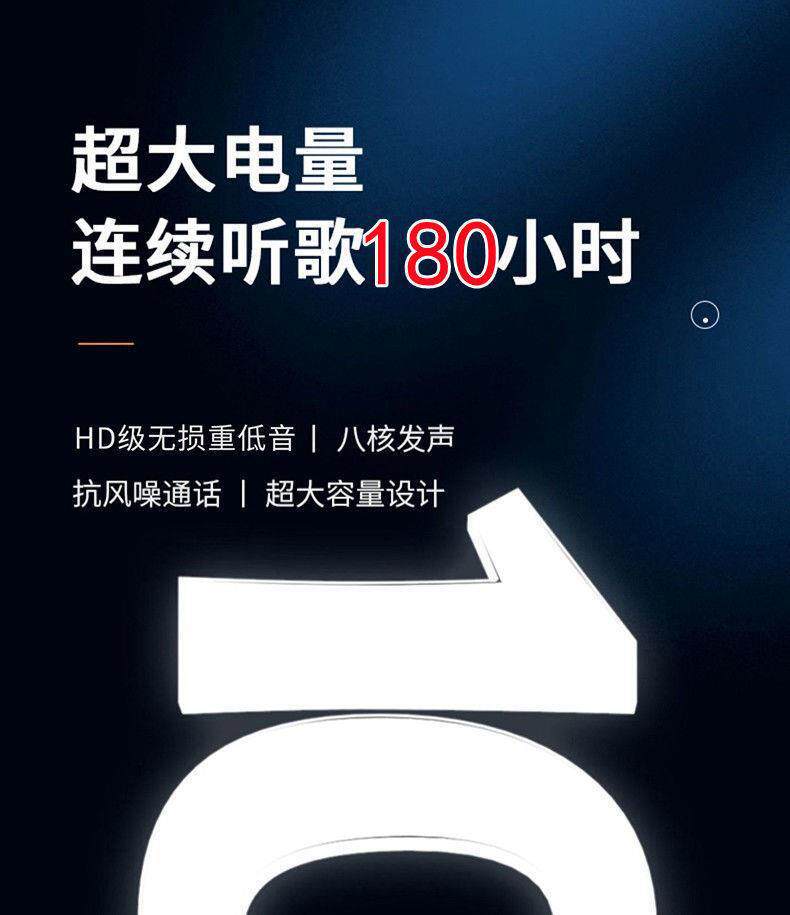 Wireless Bluetooth earphones, sports neckband style, ultra-long standby, card-insertable, in-ear type, universal headset for Huawei phones