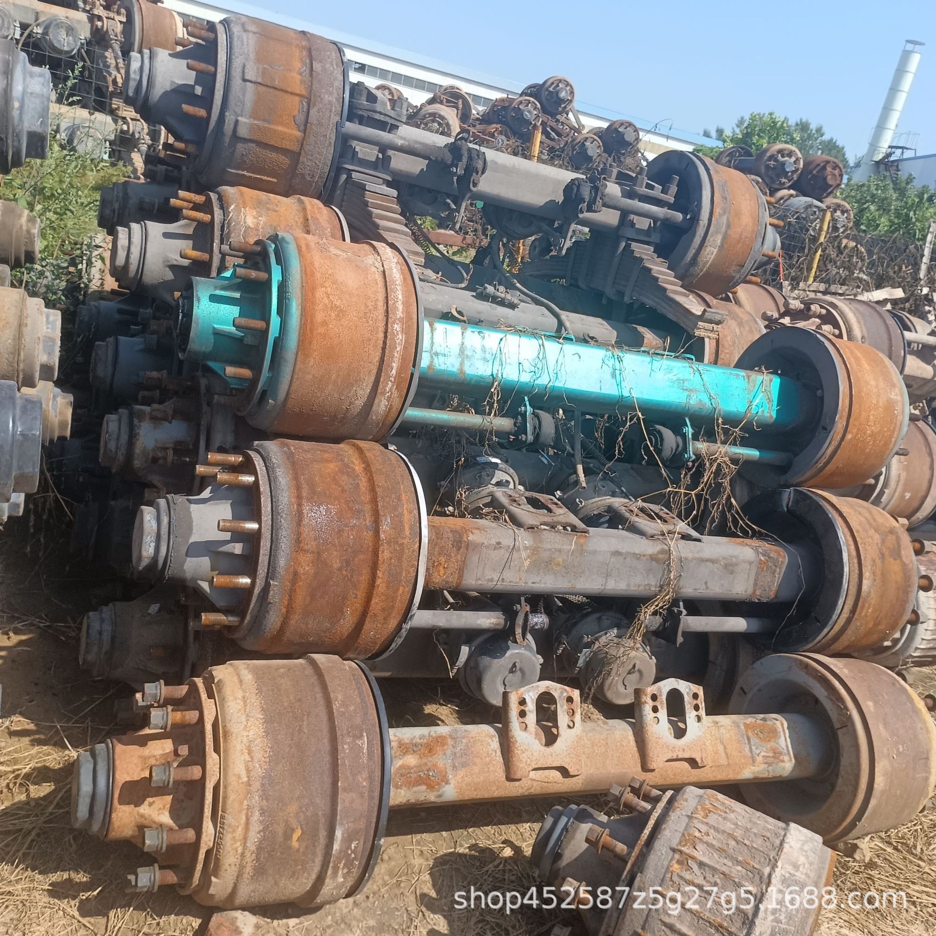 Used African Truck Engine Bpw Rear Axle 13 Tons 16 Tons Axle Tractor Dump Fuhua Trailer Axle