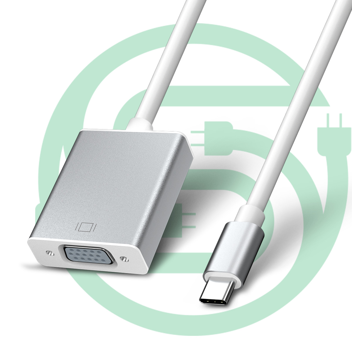 type-c TO VGA USB-C转VGAi转接线 USB3.1转VGA  MacBook转电视