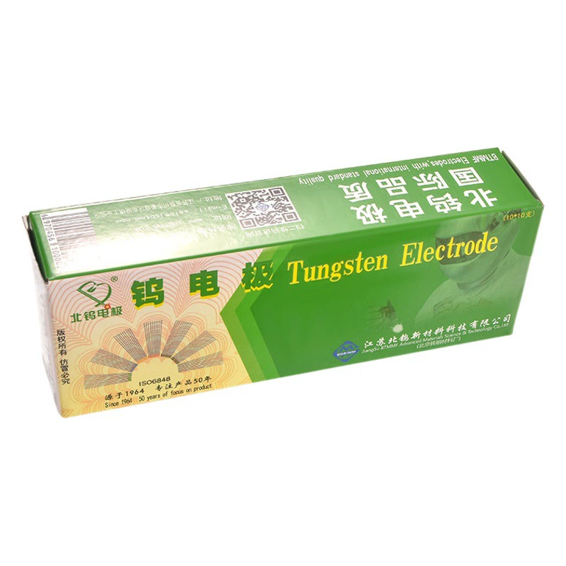 Оригинальный вольфрамовый электрод Jiangsu Beiwu для аргонодуговой сварки, красная головка, 1.6/2.0/2.4 мм, вольфрамовый стержень, серая головка, электрод для сварочной горелки, сварочная игла