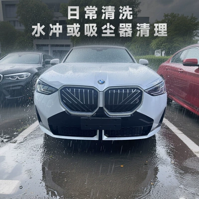BMW New X3 Anti-Insect Net Quick-Release Clip-On Glue-Free Water Tank Dust Cover Front Center Grille Modification Part (Automobile anti-insect net)