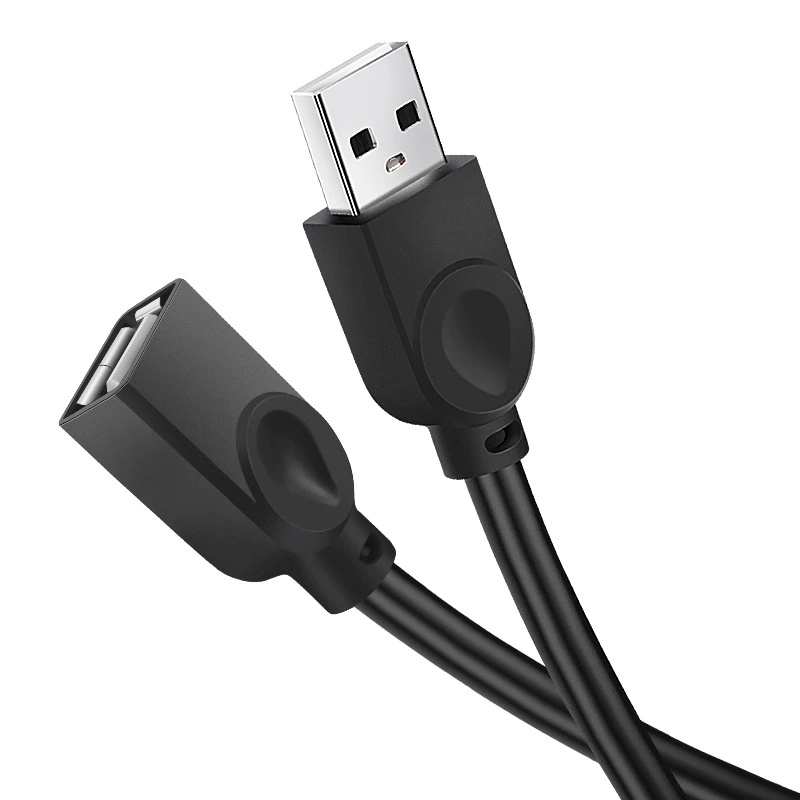 Удлинитель USB2.0 с квадратным разъёмом для передачи данных, штекер на ПК, для мыши/клавиатуры, медный провод, удлинённый