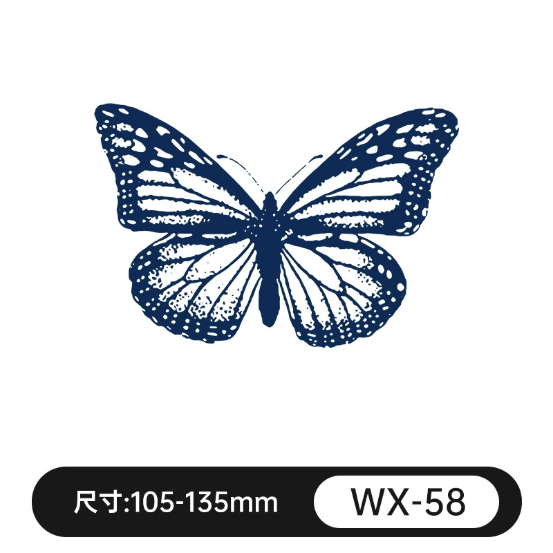 Waterproof fresh retroreflective herbal tattoo stickers for men and women, long-term effect