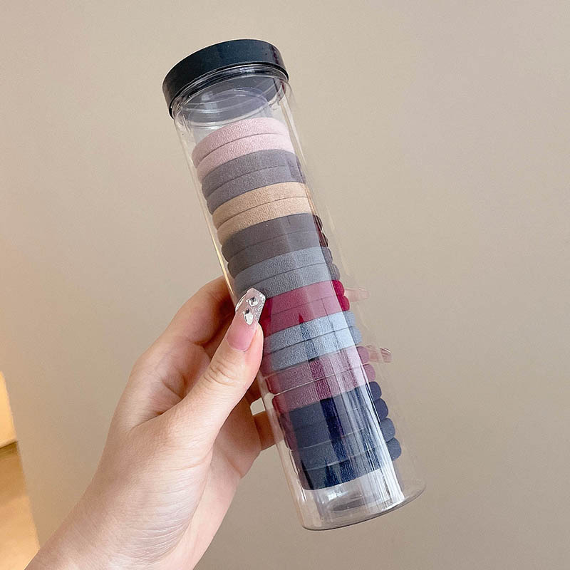 Caricatura encantadora anillo de pelo pulgar no daña el cabello de los niños correa de correa pequeña cuerda de cabello para niñas cuerda de cabello