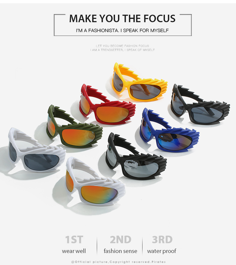 108g Weight Full Frame Glasses Structure Sunglasses Classification PC, UV400 Protection Lens Material Hip-Hop Solid Color PC UV400 Protection Cat Eye Full Frame Women's Sunglasses