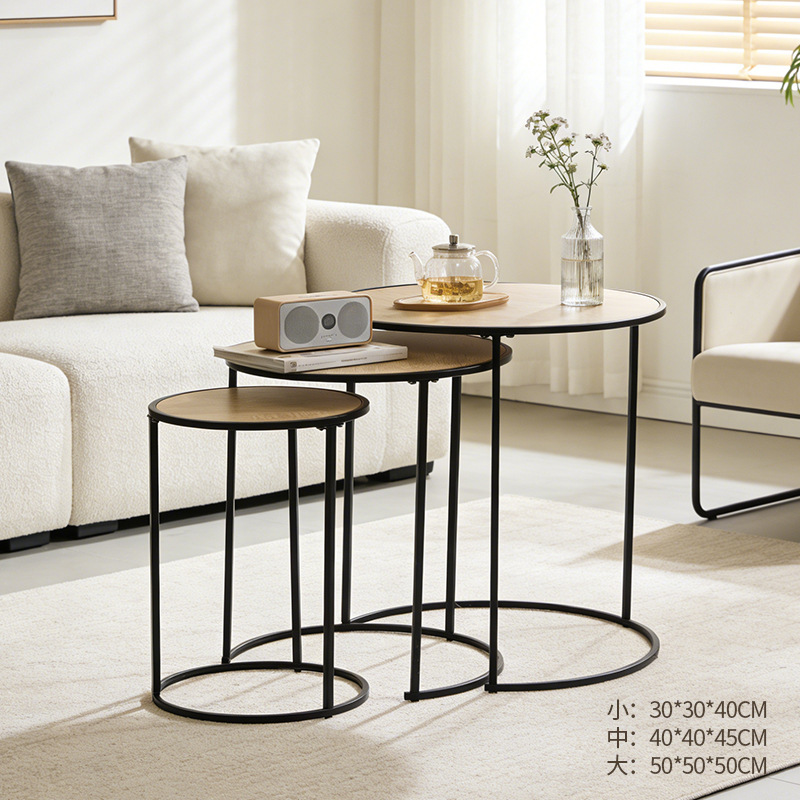 Sofá de estilo industrial americano sala de estar varios armarios laterales casero pequeño tipo simple cuadrado armario de doble capa de hierro forjado image 19