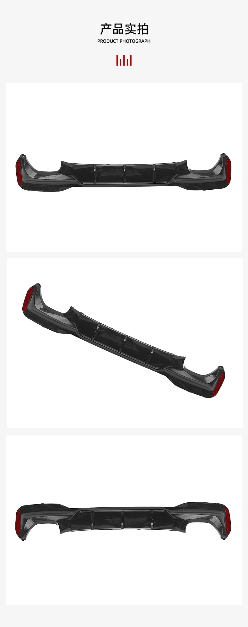 Suitable for Bmw 5 Series (16-23) G30 G31 Car Rear Lip M5 Racing Style Spoiler Cross-Border Modification Parts