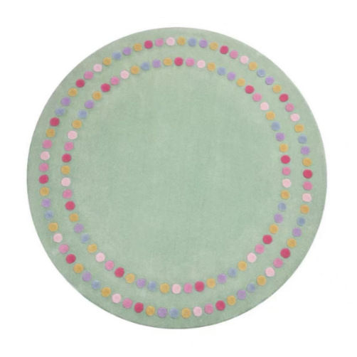 둥근 색상의 녹색 점