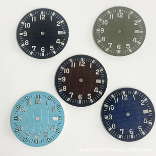 Watch Modification Accessories 31mm Dial Grenade Diving Surface Strong Green Luminous Can Be Installed with 2813/8215 Movement
