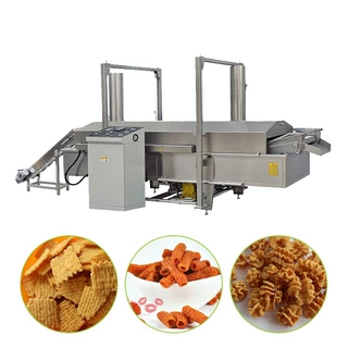 萝卜丸子油炸机油炸零食锅巴卷生产线炸蛋油炸锅炸丸子加工设备