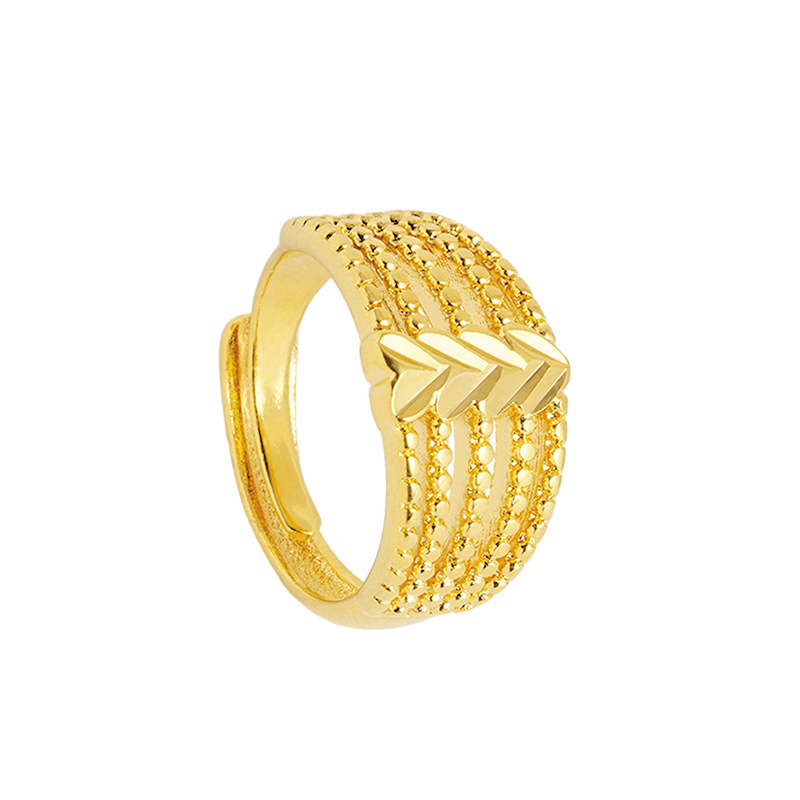 Fábrica al por mayor de Vietnam oro multi-línea amor anillo mujeres imitación oro joyería suelta anillo pulsera estilo retro