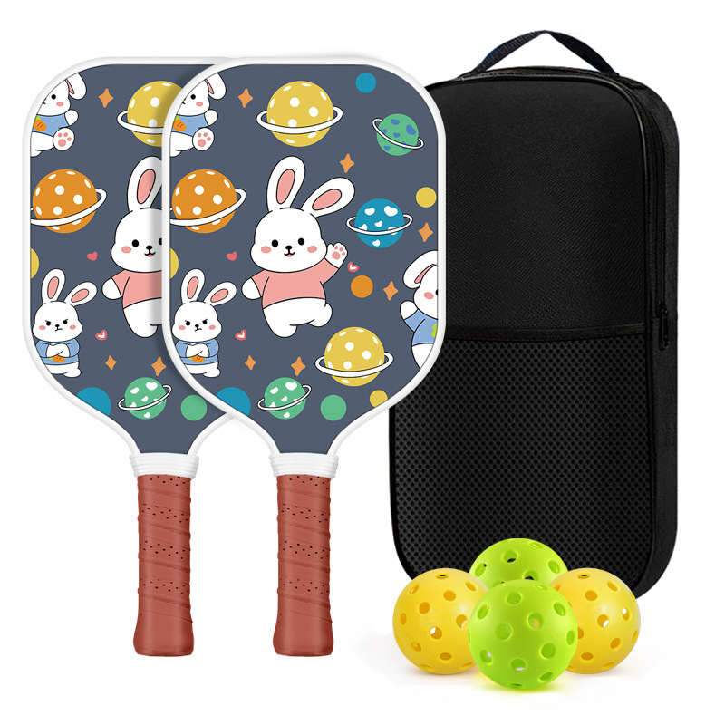 Fiberglass Children's Pickleball Racket Set Carbon Fiber Pickleball Racket Honeycomb Board Pickleball