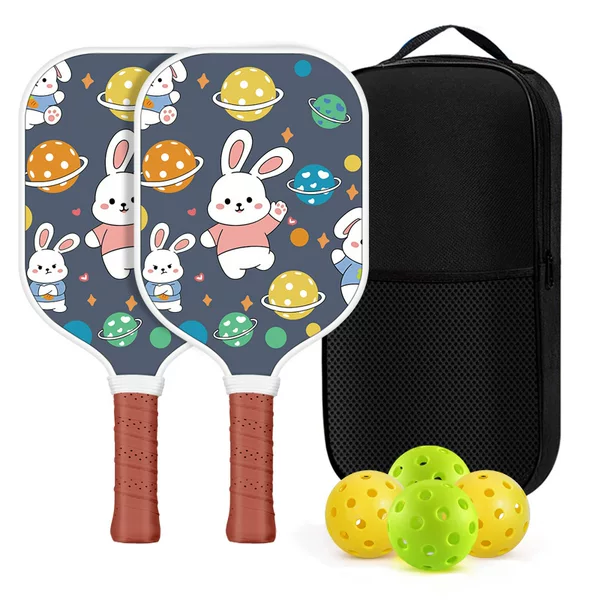 Fiberglass Children's Pickleball Racket Set Carbon Fiber Pickleball Racket Honeycomb Board Pickleball
