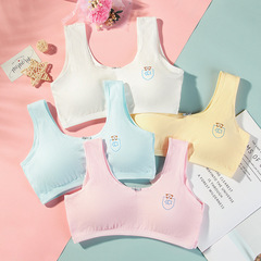 Underwear for girls in development period, 8-9-12-16 years old, small backless bra, cotton, for middle school students, prevents breast bumps