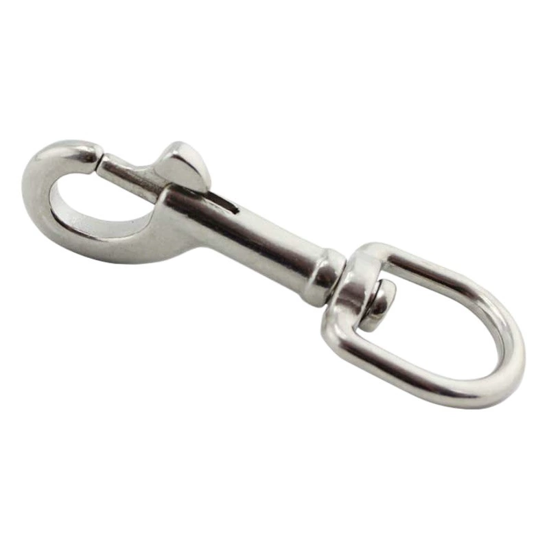 Цепь для собак из нержавеющей стали с одной головкой крюк вращающийся пружинный крюк Тяговый Канатный крюк для домашних животных крюк для дайвинга