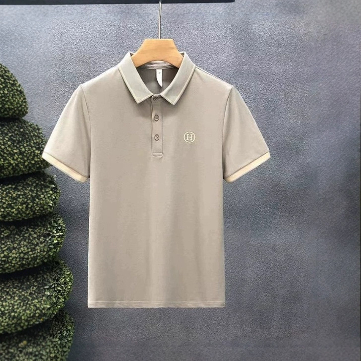 Sample Production Polo Shirts with Printed Graphics for Men and Women, Custom-Made Short-Sleeved T-Shirts, Custom-Made Lapel Business Golf Shirts