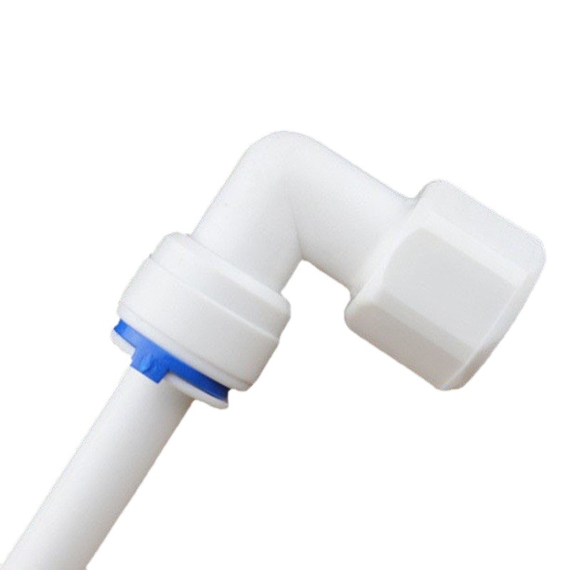 Comercio al por mayor 4044N purificador de agua conector de enchufe rápido 2 puntos dientes internos a su vez dos en cargo de conexión rápida codo de calidad alimentaria POM