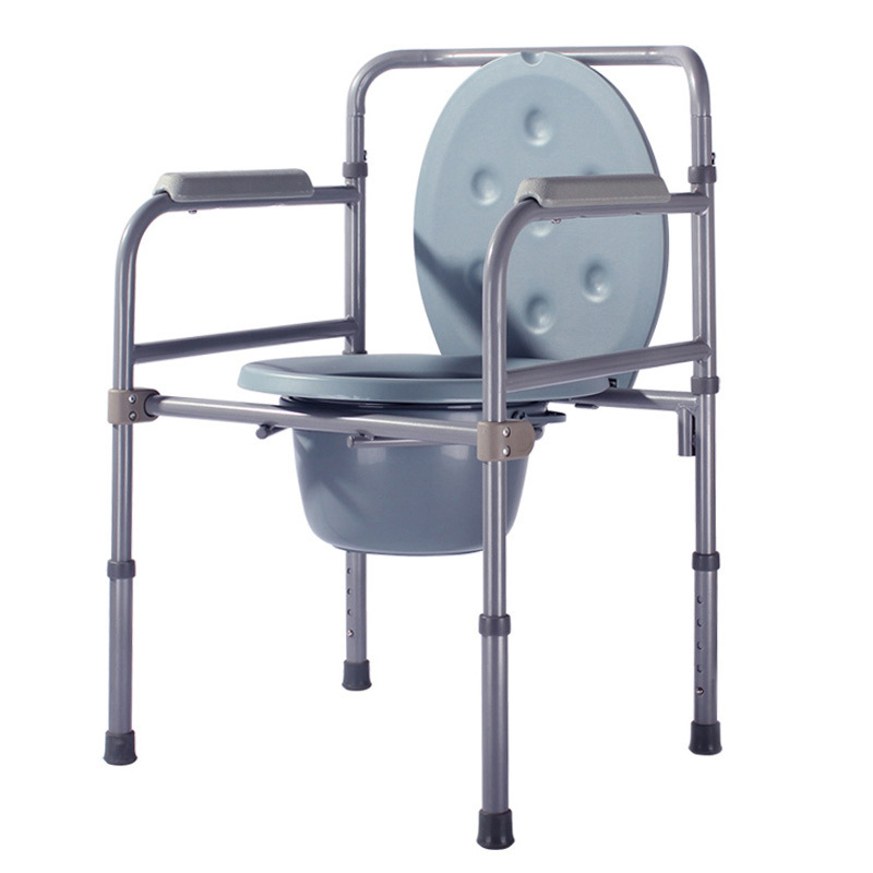 silla de inodoro de acero de alto carbono con altura ajustable de bañera grande, silla multipropósito para adultos, ancianos, embarazadas, baño