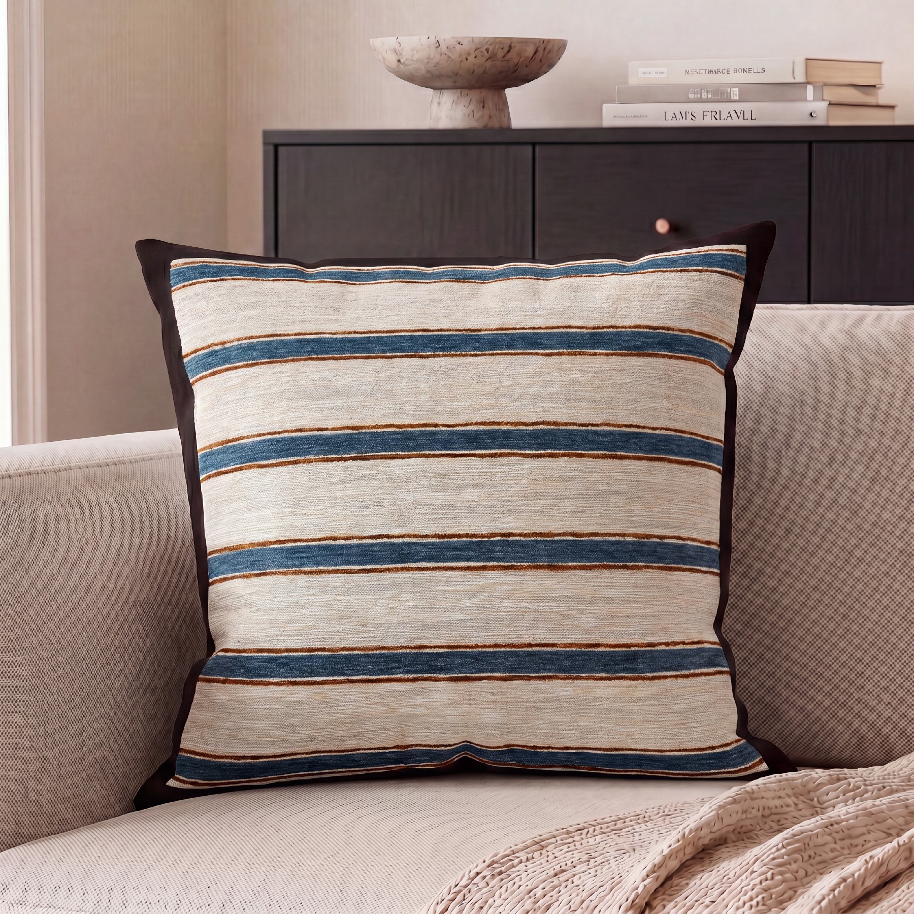 Sofá de lujo ligero de alto nivel, almohada de bordado artístico, almohada de cabecera de la cama de la sala de estar, almohada de respaldo de aire