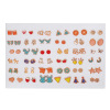 Fruit earrings, set with bow, 100 pair, flowered