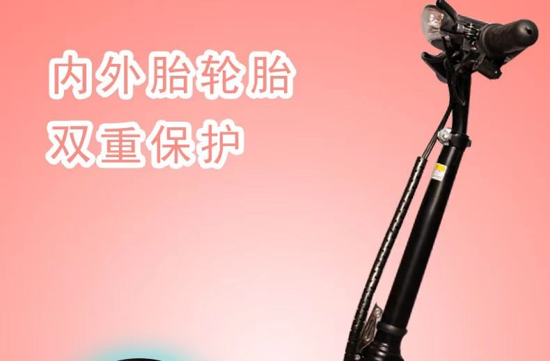 Suitable for Little Dolphin electric vehicle, mini foldable unisex scooter, small two-wheeled electric bike with lightweight lithium battery