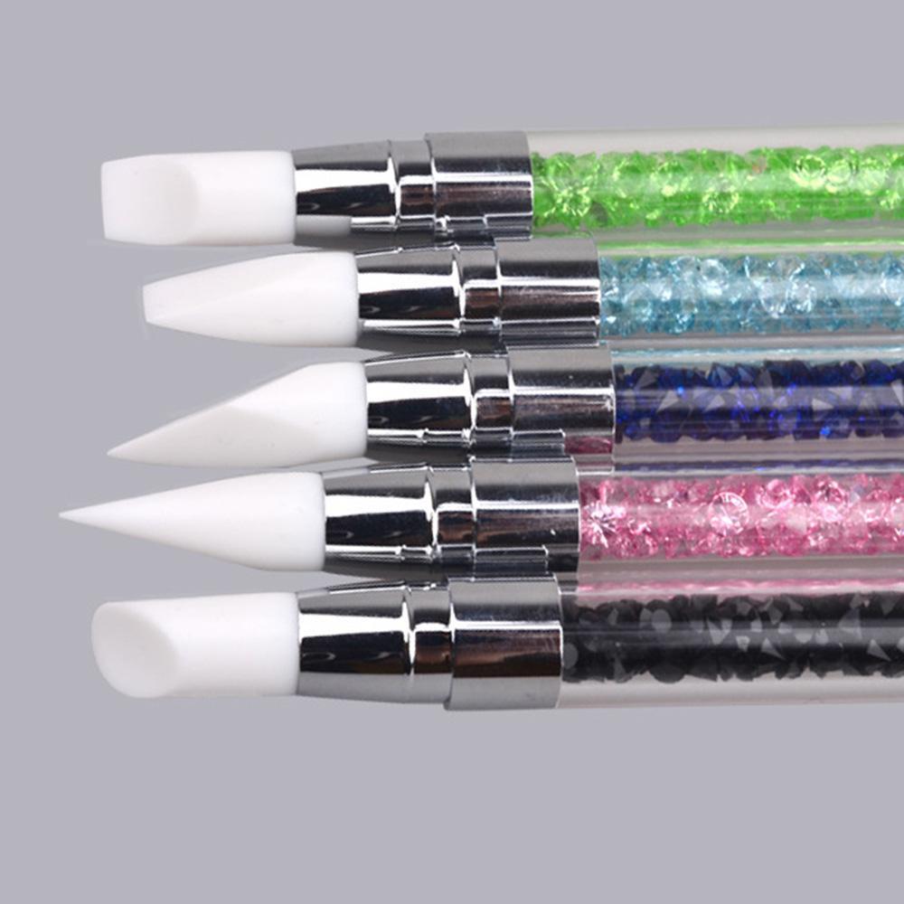 [1~10PCS NEW Five Colors 2 Way Nail Art Painting Dotting Pen]