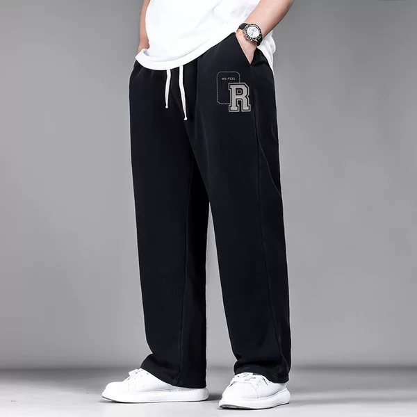 73842-Small Triangle Wire Frame P231K-Black-812 Straight Pants-Large Size Men's Casual