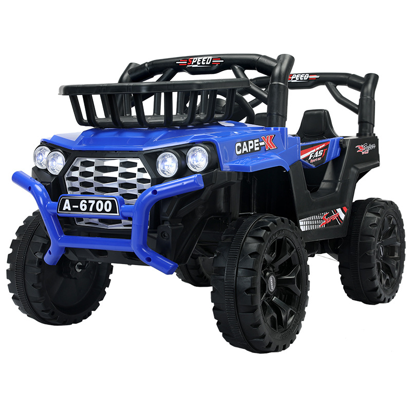 El Comercio exterior 6700 nuevo coche eléctrico para niños con canasta de almacenamiento de música educación temprana doble Unidad de cuatro unidades coche de bebé