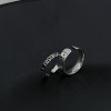 Retro fashionable design adjustable ring, for luck, trend of season, on index finger