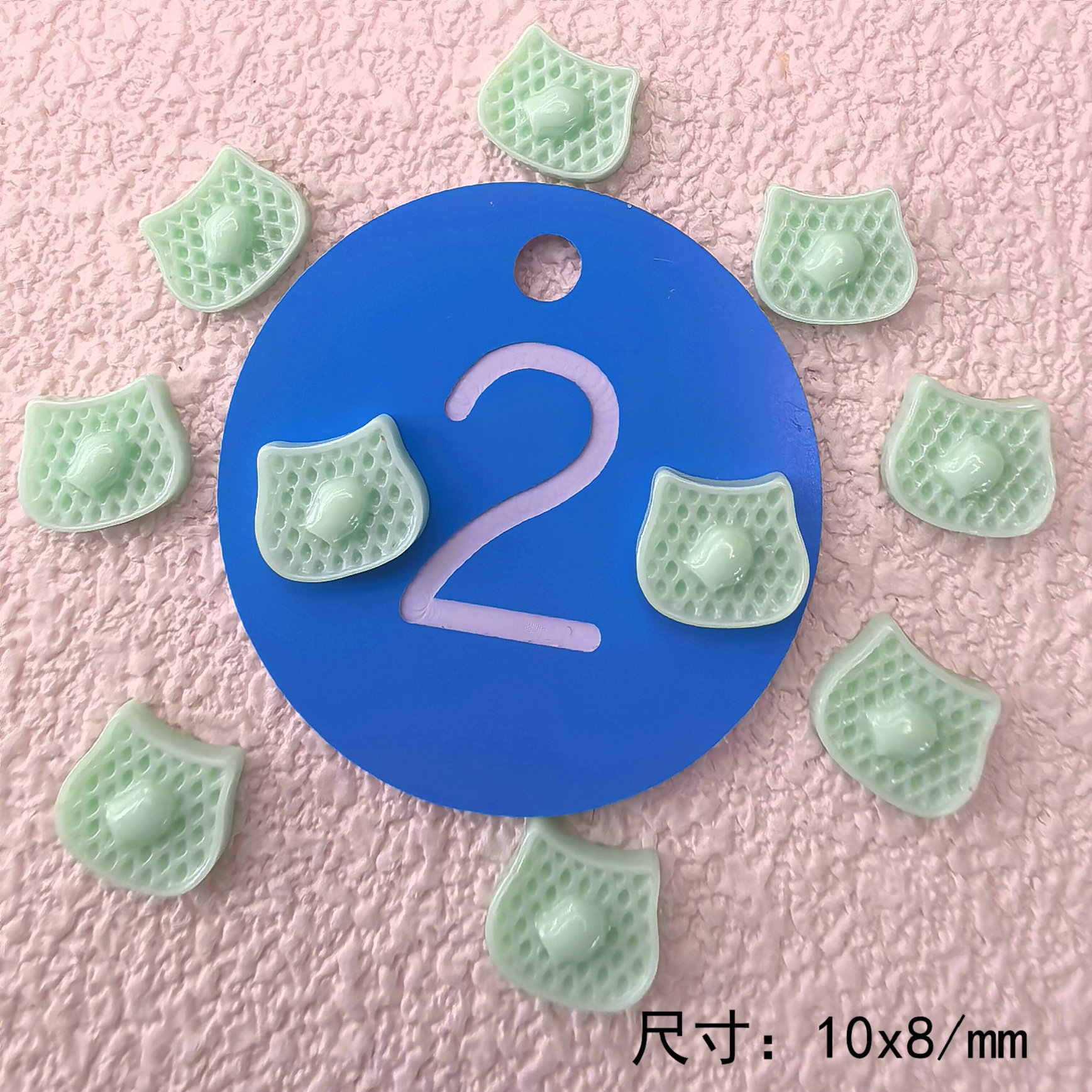 清新甜美塑料树脂迷你食玩华夫饼干奶油胶耳钉发夹潮玩配件001