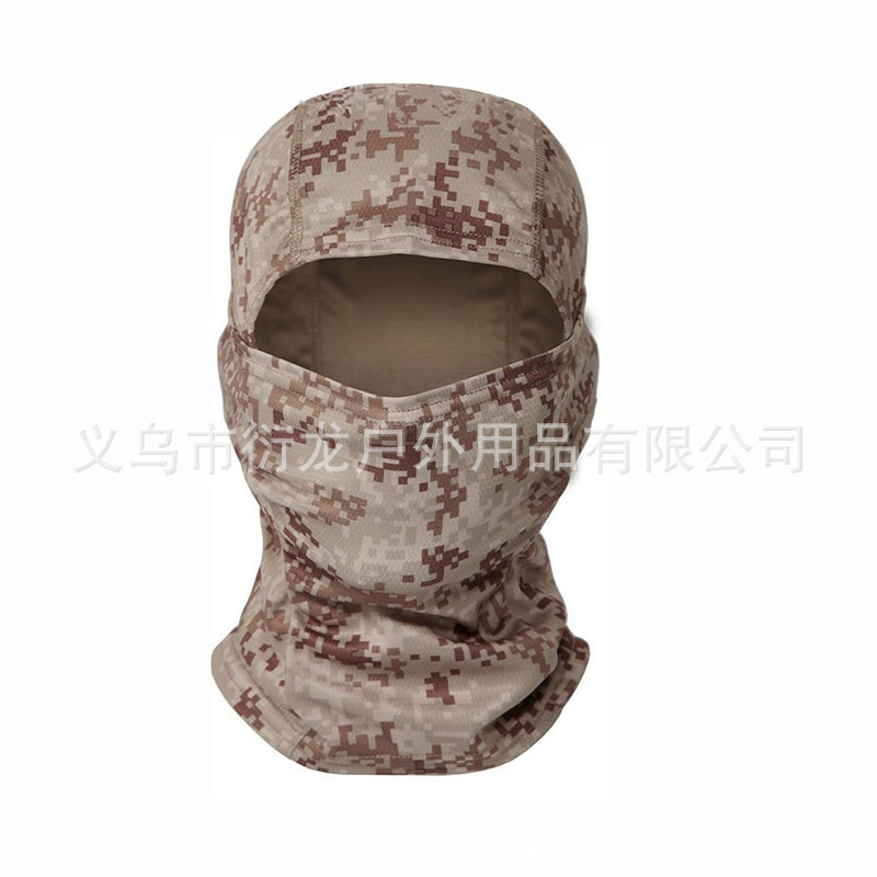 Cuello de camuflaje, casco de ciclismo de verano, pañuelo frío, babero a prueba de polvo, protector solar para hombres, máscara de pesca, cubierta facial