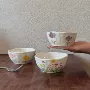 ins手绘不规则手捏点心碗