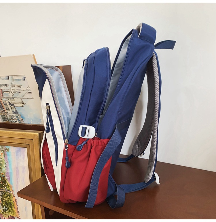 1071g Weight Polyester Lining Material Multicolor Fashion Element Zipper Closure Type Double Shoulder Straps Strap Type Functional Backpack Bags Type Casual, School Occasion Nylon Material Waterproof Function School Backpack Backpack Letter, Color Block Pattern All Seasons Season Unisex Gender Preppy Style, Streetwear Style Square Shape Unisex Nylon Letter Color Block Preppy Style Streetwear Multicolor Square Zipper Functional Backpack 13