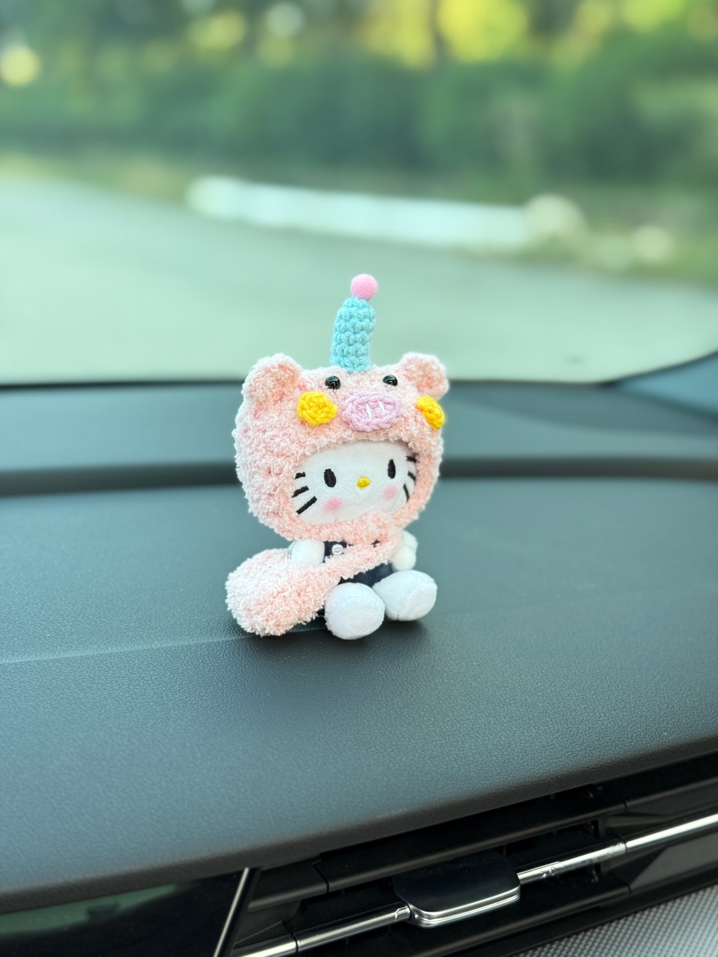 Cartoon Plush Cute Doll Car Ornaments 2025 New Car Dashboard Center Console Car Interior Decorations