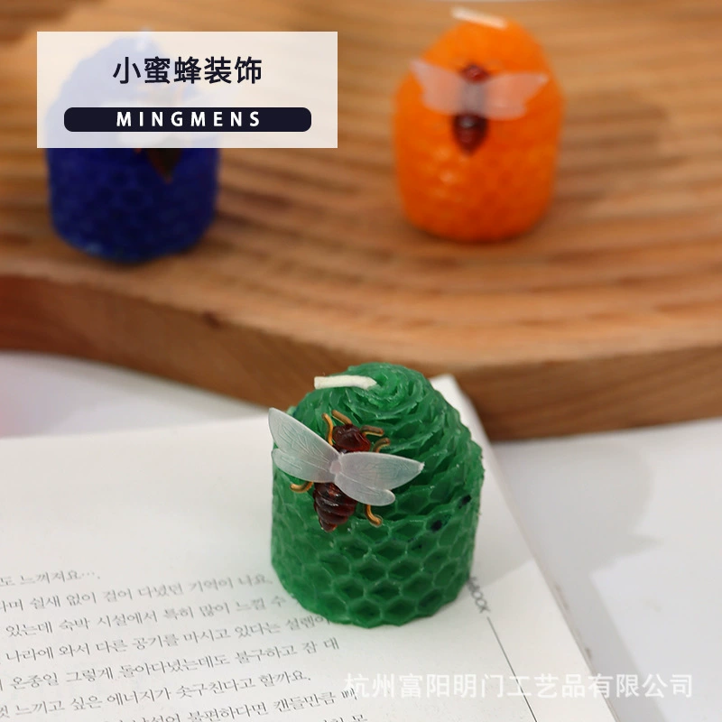 Корейские аксессуары в стиле пчелы из пчелиного воска, ручной работы, для ароматерапии, декоративные восковые свечи с украшениями в стиле ins.