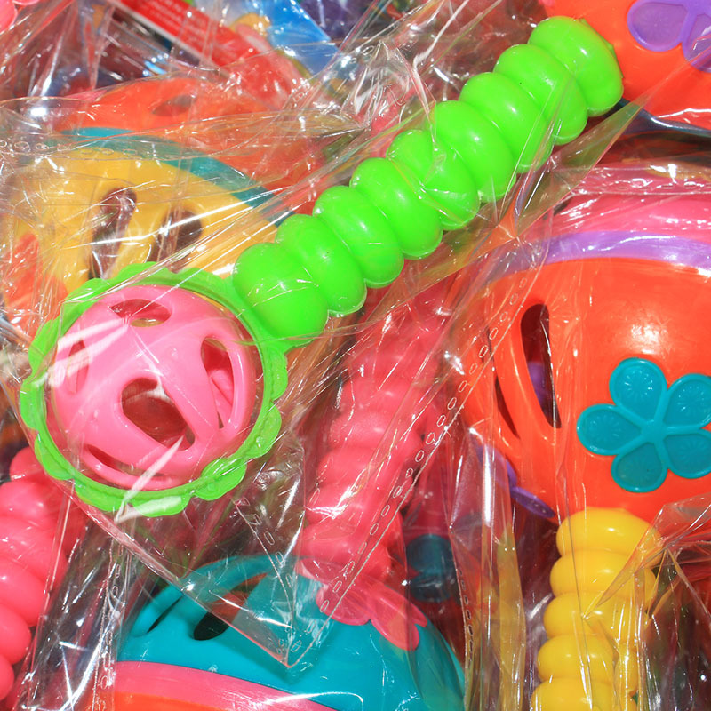 Children's toy bag rattle baby hand-held Bell rattle hand-cranked Bell gift 2 yuan store department store wholesale