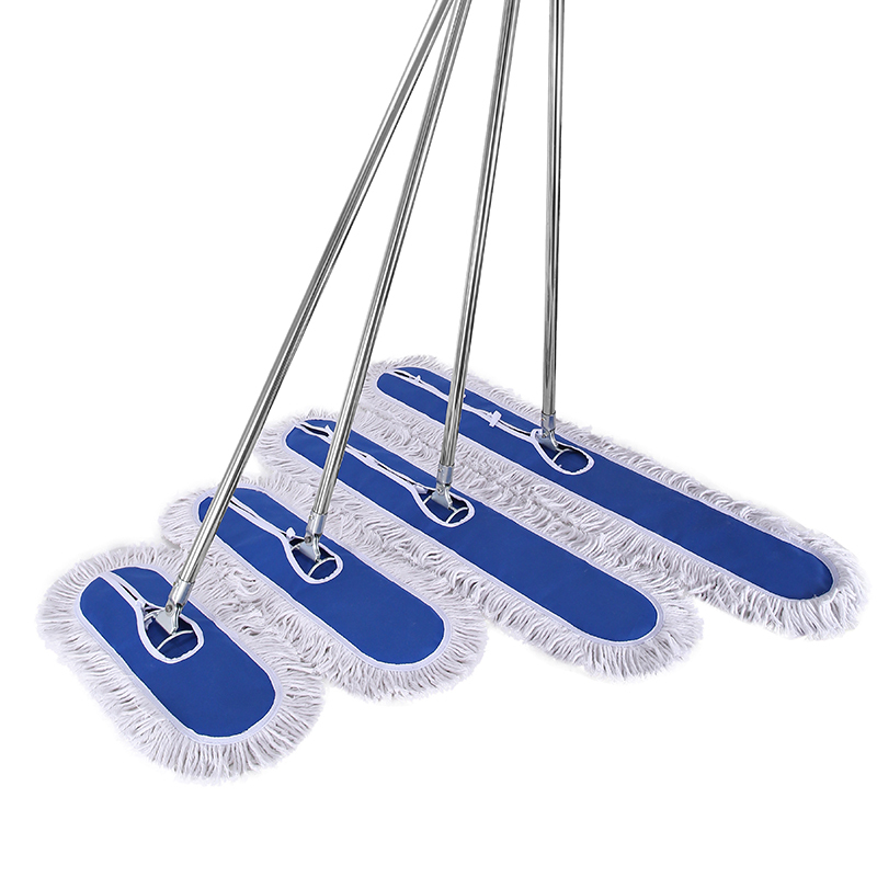 Mop for Home Use, One-Step Cleaning, Screw-Type Dust Pusher, Large Area Cleaning, Factory Workshop Industrial Cleaning Flat Mop