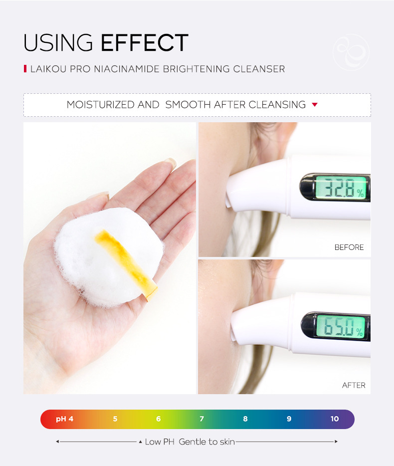LAIKOU PRO Niacinamide Facial Cleanser 50g Cross-border Manufacturer wholesale Skin care Facial Cleanser undefined