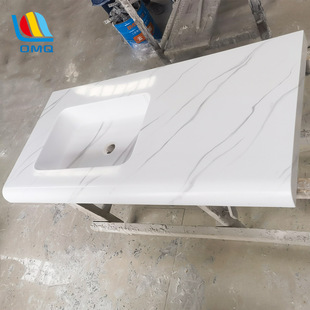 Factory Direct Sales Composite Acrylic Artificial Stone Bathroom Cabinet Combination Bathroom Wash Basin Wall-Mounted Washstand Integrated