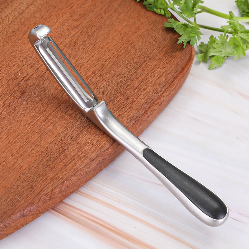 Artefacto de pelado transfronterizo de aleación de zinc cuchillo de raspado de boca vertical cuchillo de pelado especial cuchillo de pelado de cocina cuchillo de pelado vertical de melón y fruta