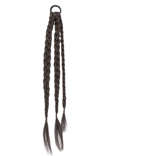 Sweet, Cool, and Spicy Girl's Wig Braids Simulation Boxing Braid Fishbone Ponytail Twisted Long Braid Internet Celebrity Style Wig for Women Dreadlocks