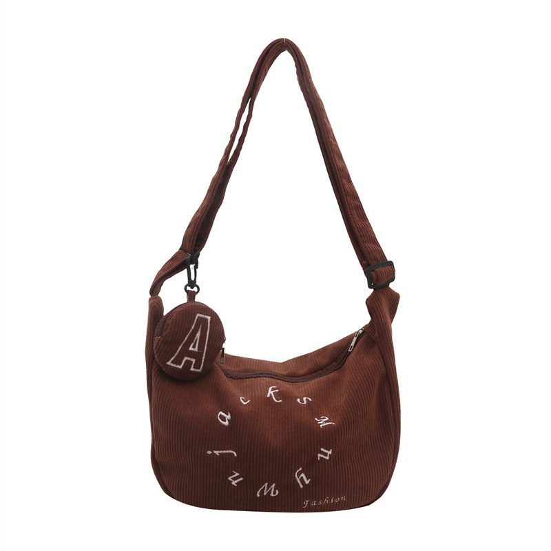 2024 invierno nuevo diseño de nicho bolso de alta capacidad bolso de hombro de moda simple bolso de mensajero de ocio de estilo occidental