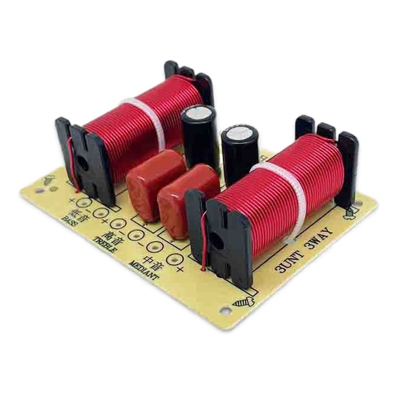 Divisor de frecuencia de tres frecuencias de alta media y baja de tres vías de audio altavoz de cine en casa Crossover distribuidor de actualización