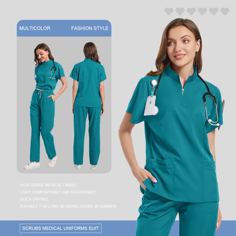 2025洗手服女弹力速干外贸护士服亚马逊手术衣医院服装跨境手术服|undefined