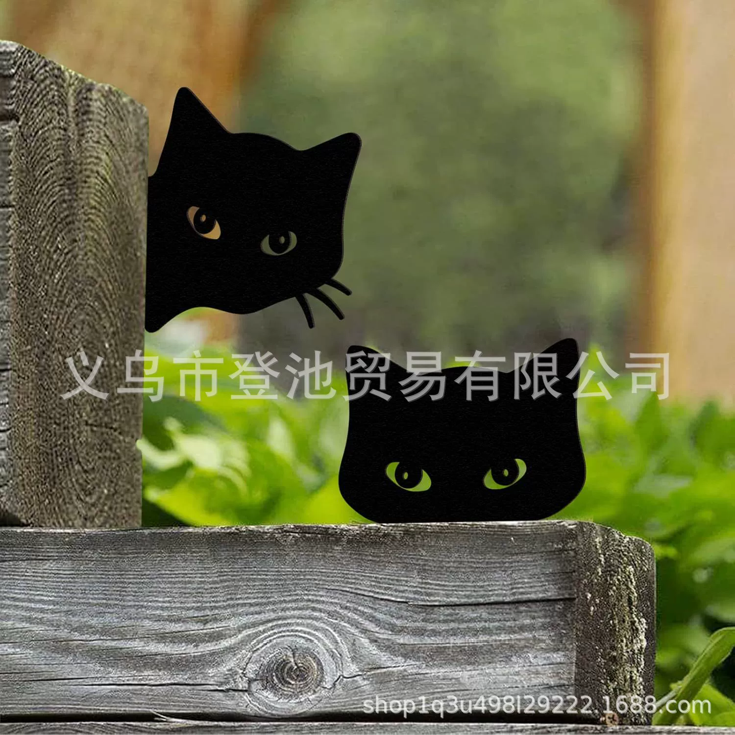 Черный кот Декоративный Металлический сад Двор Арт Декоративный Дом Дом Декоративные Уличные Декоративные Декоративные Дворы