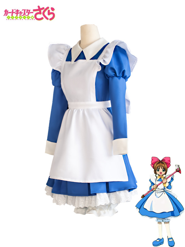 百变小樱cos服爱丽丝小樱女仆装木之本樱cosplay二次元魔卡少女樱|undefined