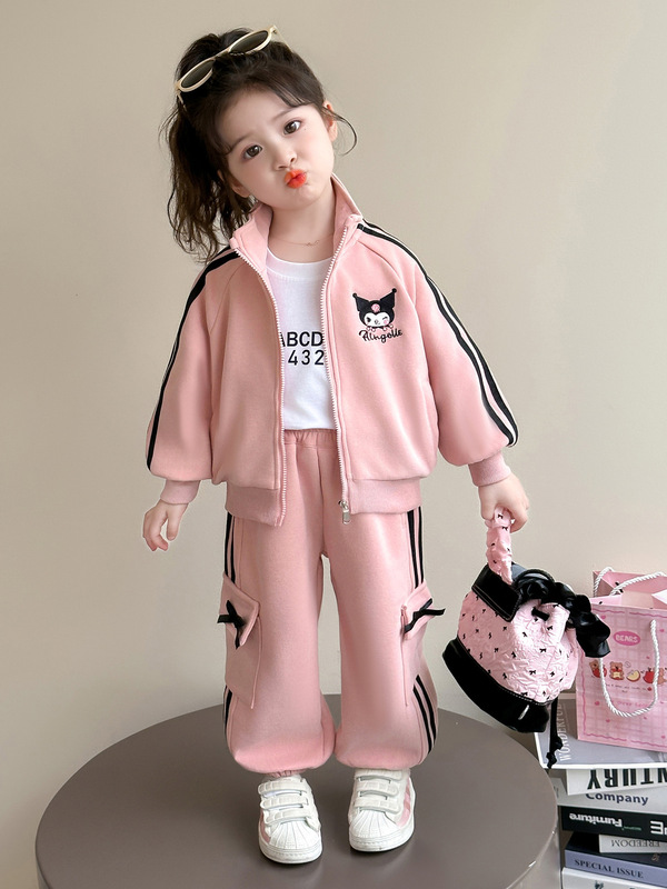 女童秋装运动套装2025新款儿童库洛米衣服宝宝春秋时髦洋气两件套|undefined