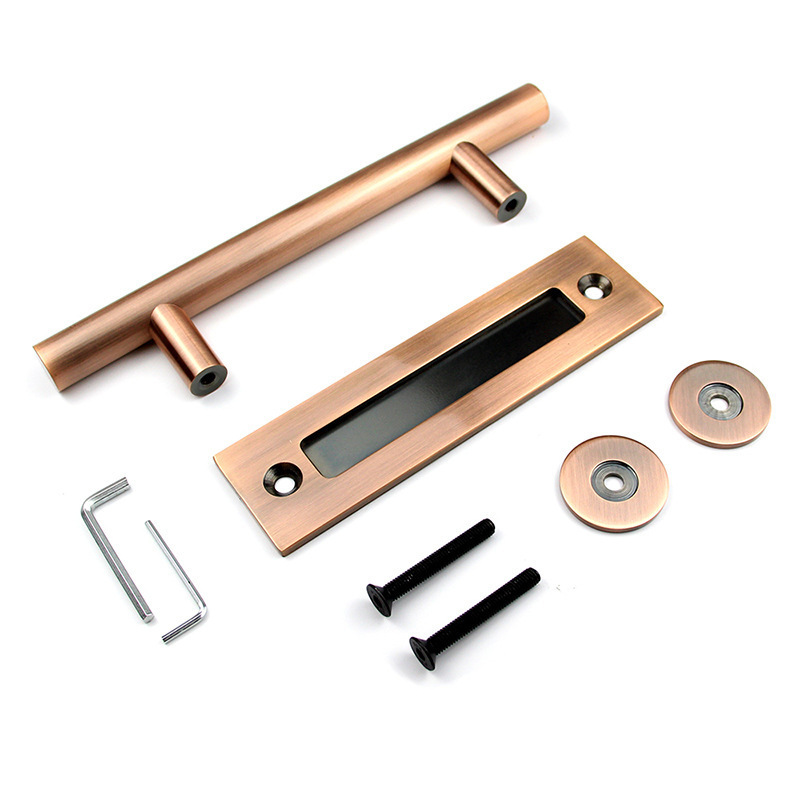 Puerta de Granero manija de la puerta manija americana manija de doble cara manija de la puerta de madera simple decoración del hogar hardware materiales de construcción fábrica lote