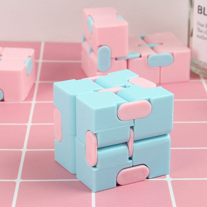 Cross-border flip pocket dice cubo ilimitado dedo creativo cubo desempaquetar cubo de segundo orden cubo de juguete